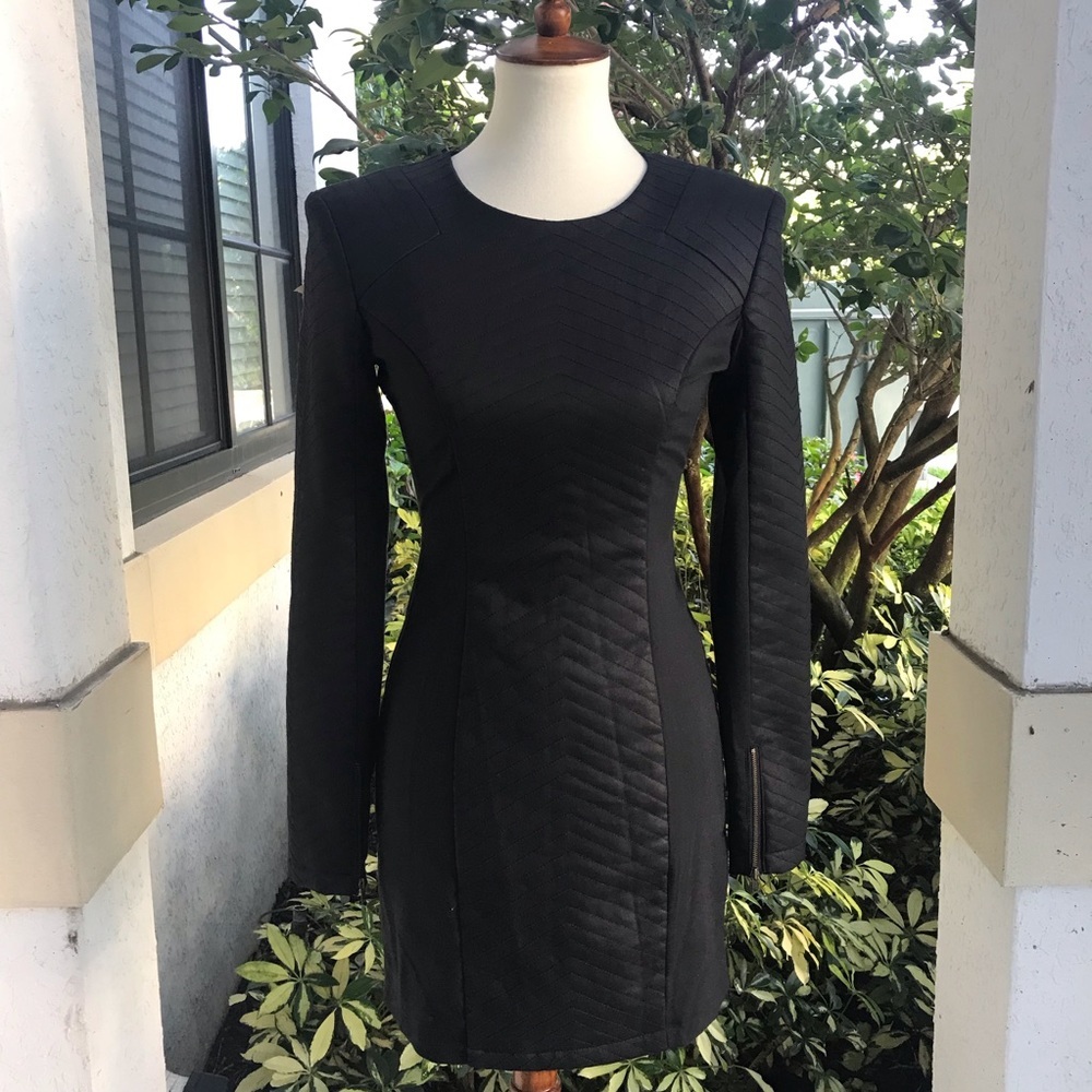 Finderskeepers Long Sleeve Black Dress